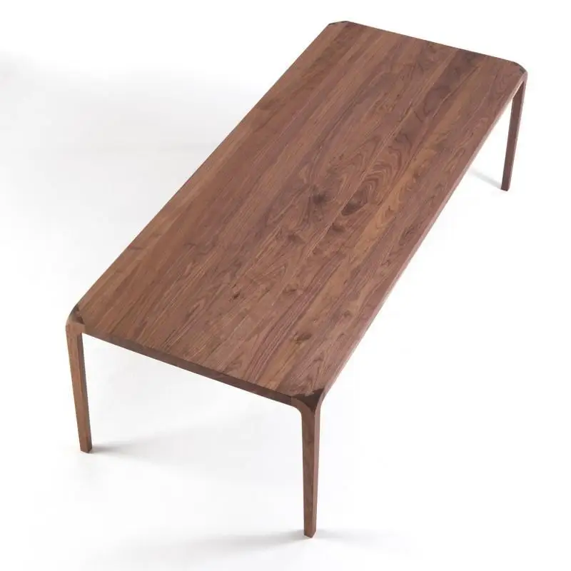 

Black walnut log dining table dovetail simple pure solid wood villa home restaurant dining table