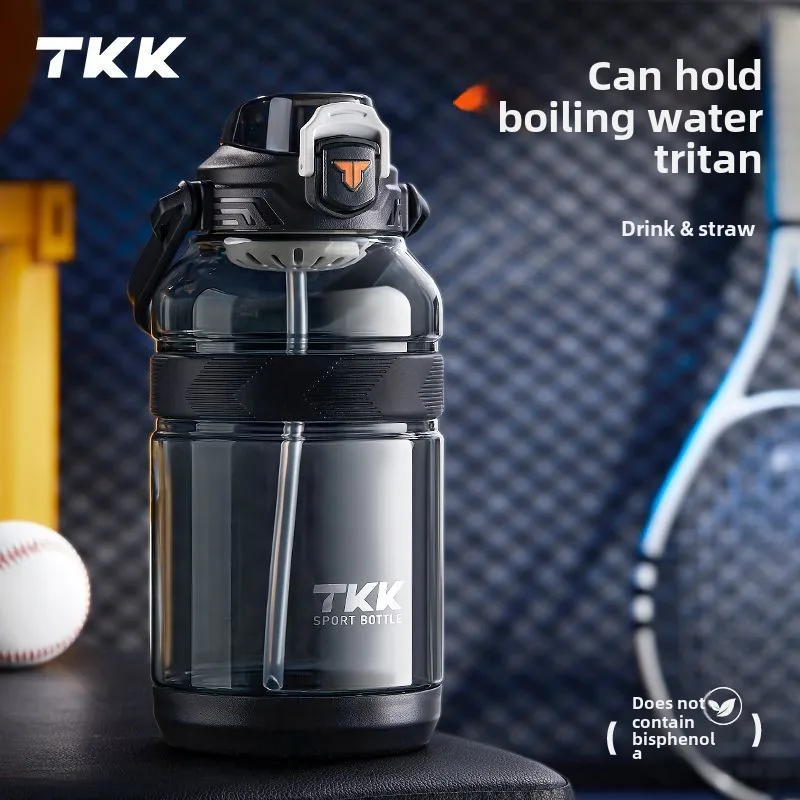 TKK Panfeng Large Capacity Double Drinking Nozzle Travel Drinking Pot Tritan High Temperature Sports Water Cup