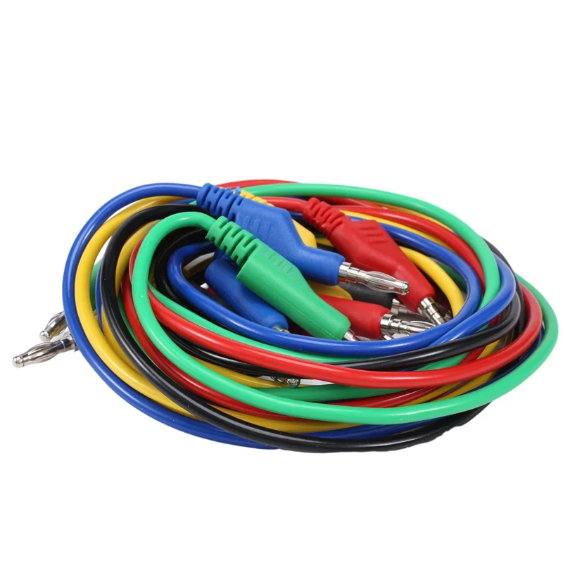 -ESTR 5 個スタッカブルバナナ - バナナプラグテストリードソフト電気テストケーブルワイヤー 3.3Ft/1M マルチメーター 1000V 15A 用