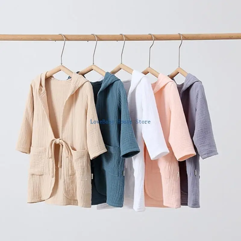 منشفة استحمام من القطن BX0D سريعة الجفاف مع ربطة عنق للاستخدام في المنزل أو السفر #3