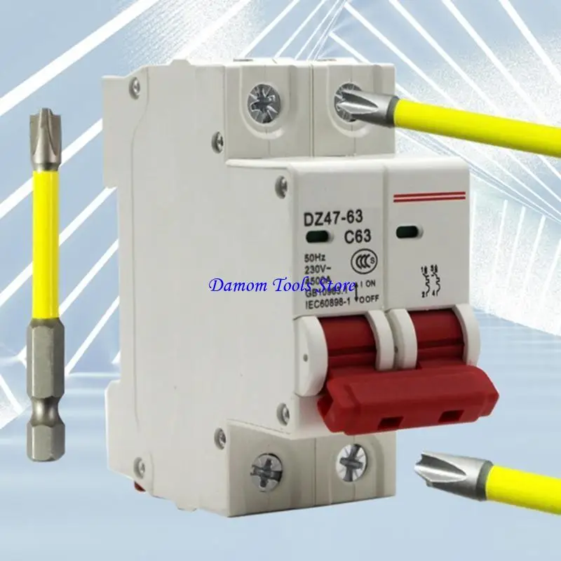 57be Bit Obeng Magnetik untuk sakelar sakelar Obeng Bit Kekerasan Tinggi