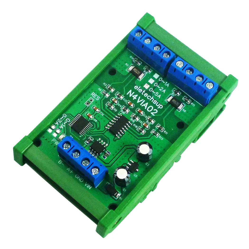 Multifunctional RS485 Ammeter & Voltmeter 0-30V Voltage & 0-5A Current Measurement Module Modbus RTU