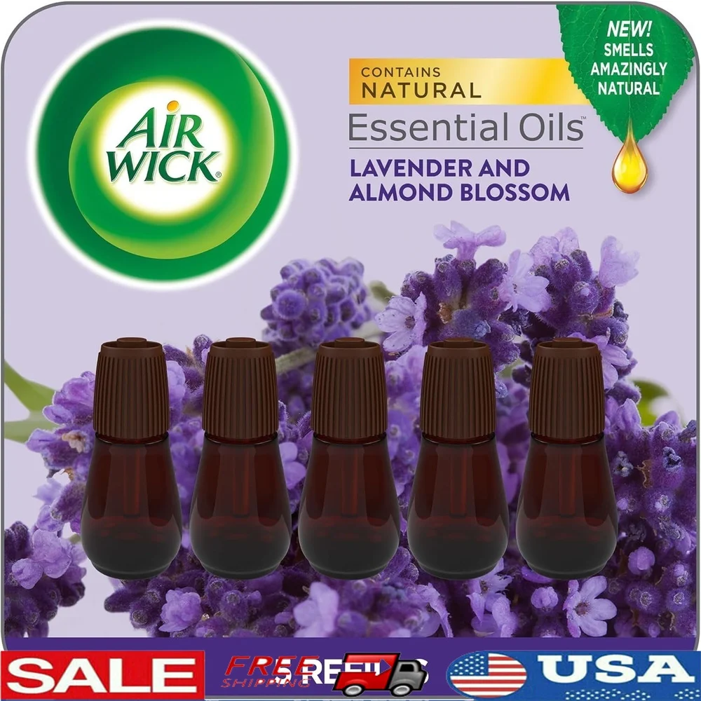 

Диффузор с эфирными маслами, сменные стержни для лаванды, миндаля, 5-й график, ароматический освежитель воздуха, портативный беспроводной дизайн, до 45,