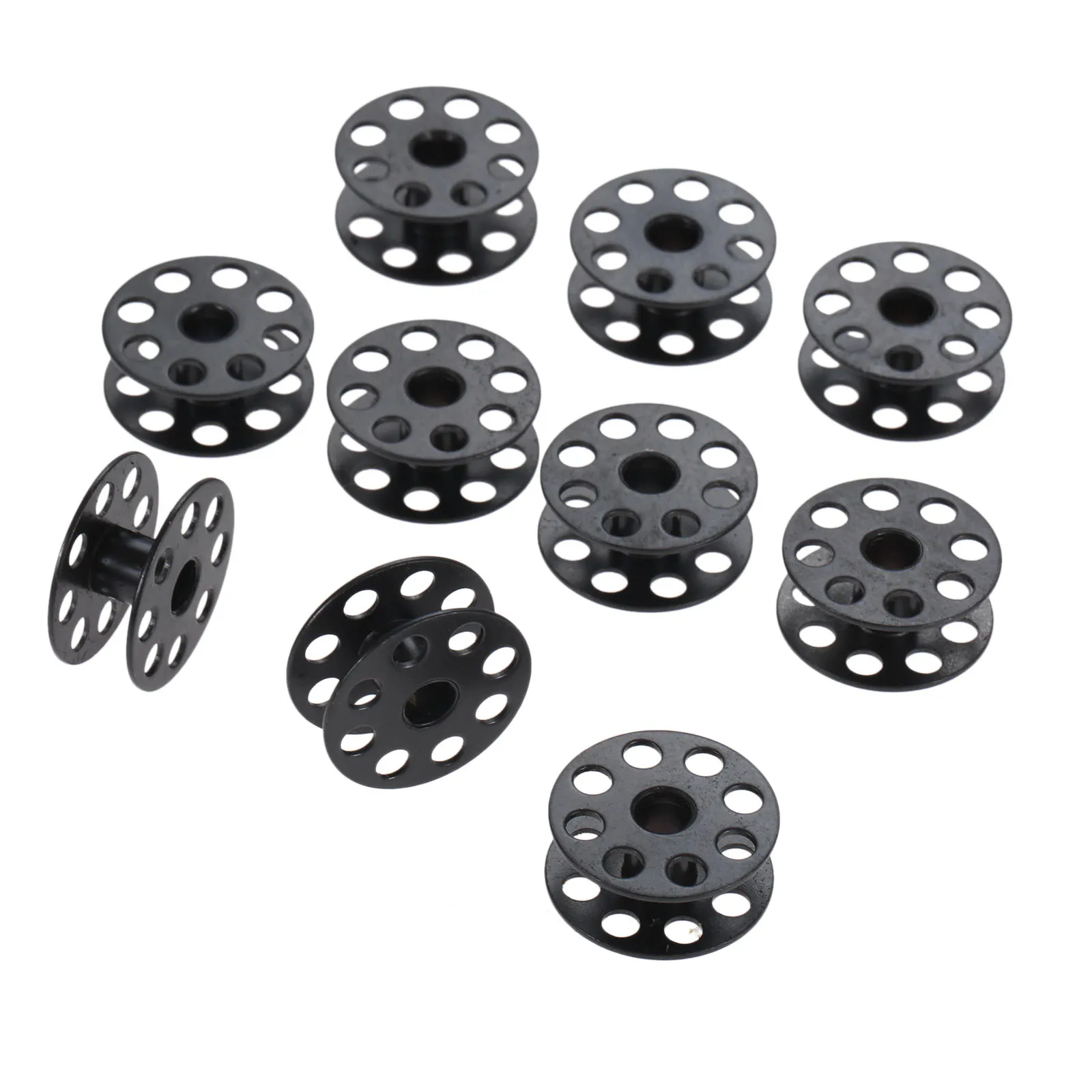 10PCS 25mm Black Sewing Machine Bobbins Walking Foot For Industrial Single Needle Sewing Machines Carbide Steel