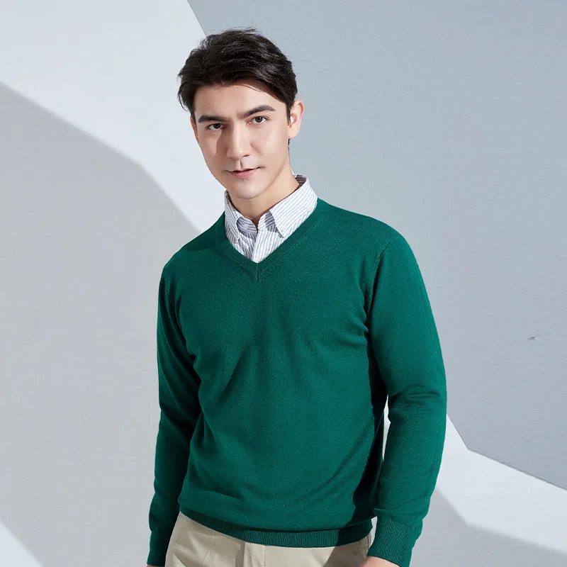 Dark green V