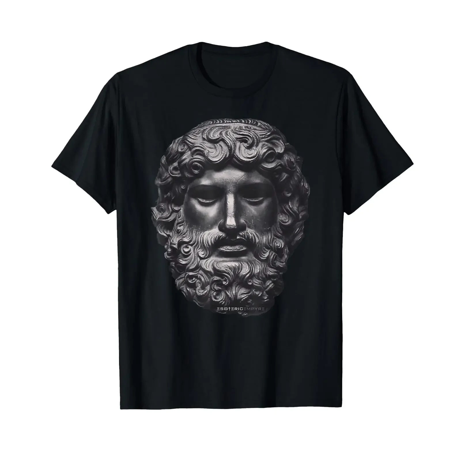 Zeus Statue Roman Head of Jupiter Greek God T Shirt vintage Washed Stretched Stylish Soft Comfortable Slightly Breathable