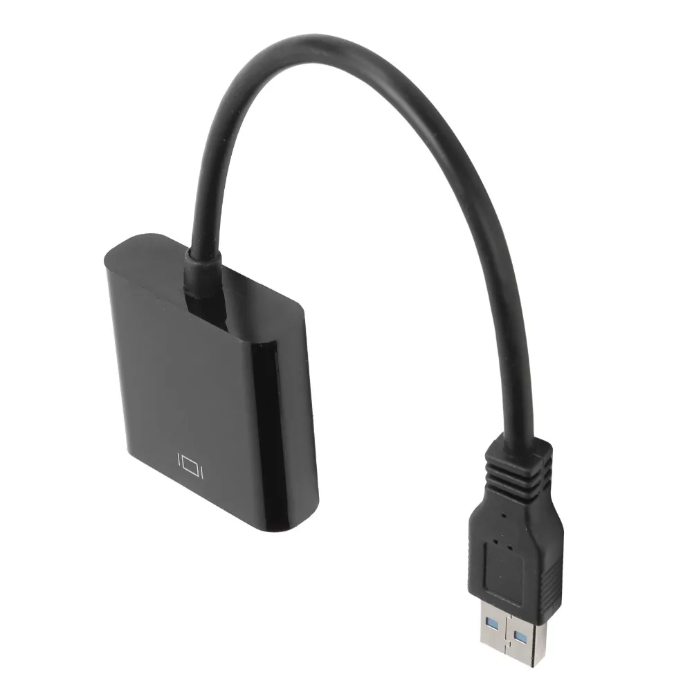 1920x1080 USB 3.0 Converter To VGA Adapter Free Drive 5.0Gbps Video Converter USB Converter for Windows 7/8/10 Desktop Computer