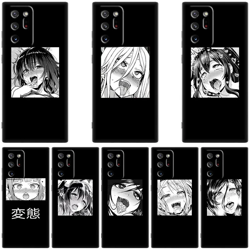 LEWD Sad Japanese Anime Case For Samsung Galaxy M53 M52 M51 M33 M32 M11 M12 M13 M21 M22 M23 M31S M30S Note 10 Lite Plus 20 Ultra