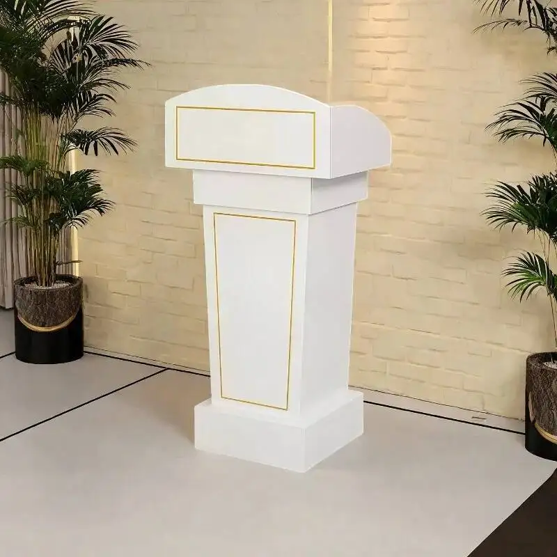 

Speech Reception Stand Lecture Stand Desks Corner Meeting Room Concierge Consultation Bold Table Legs Empfang Theke Furniture