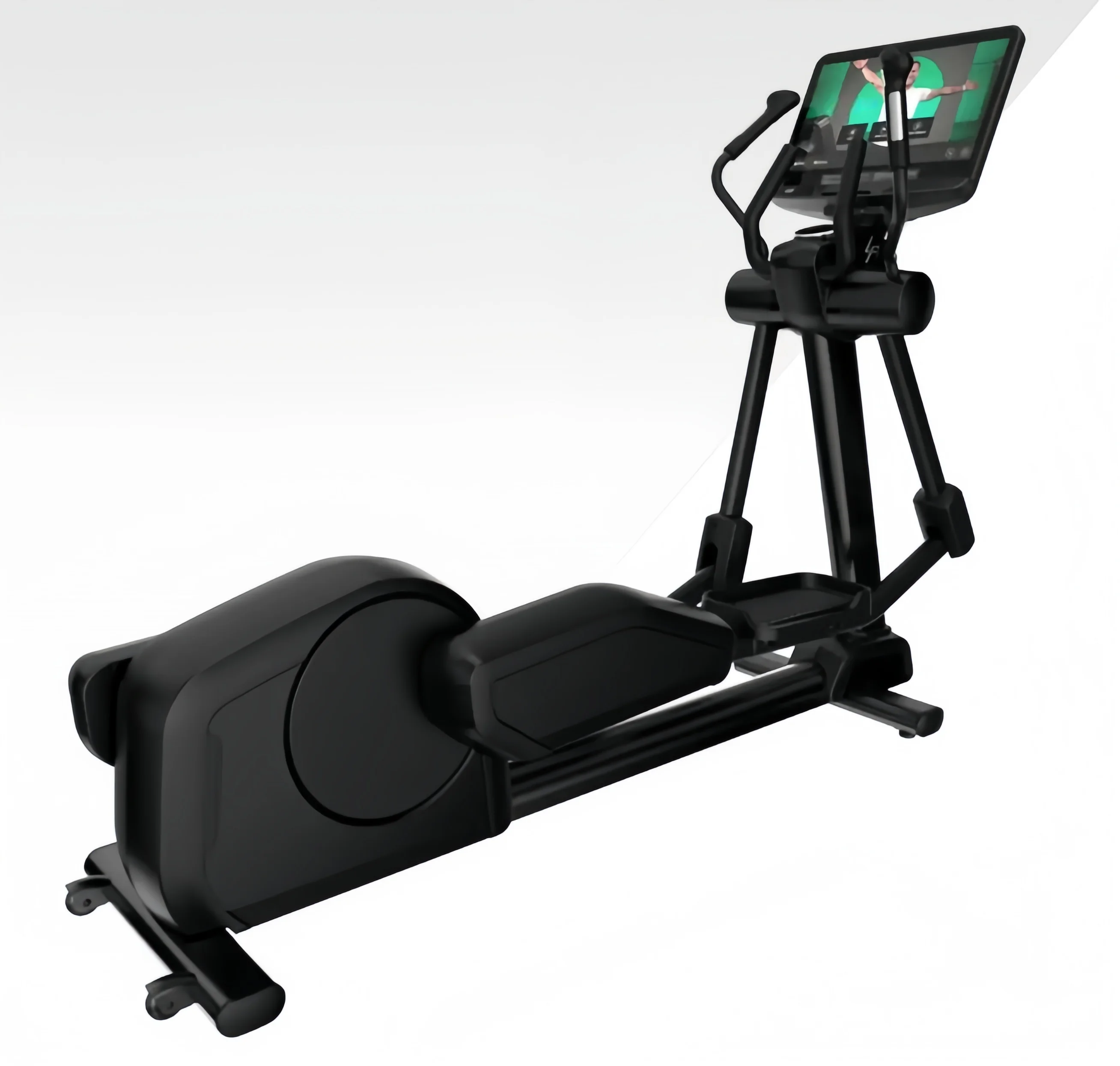 Hyper-cichy system napędowy magnetyczny Cross Trainer Kompaktowy sprzęt eliptyczny z monitorem LCD