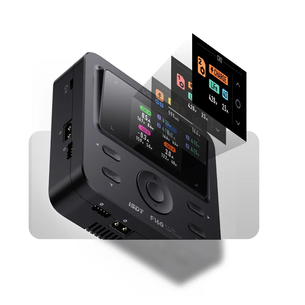 ISDT F160 4CH Quad Channel Smart Balance Charger 2.4