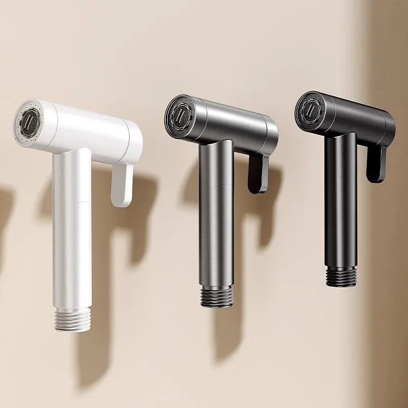 Full Copper Bidet Sprayer, High‑Pressure Toilet Flushing Spray Gun, Household Faucet Nozzle for Personal Hygiene