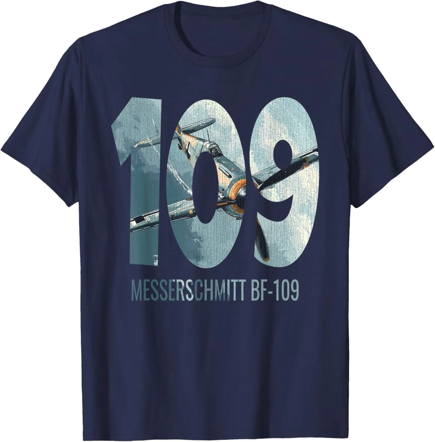 Messerschmitt BF-109 WW2 German Warbird Aviation T-Shirt Short Sleeve Casual 100% Cotton Shirt