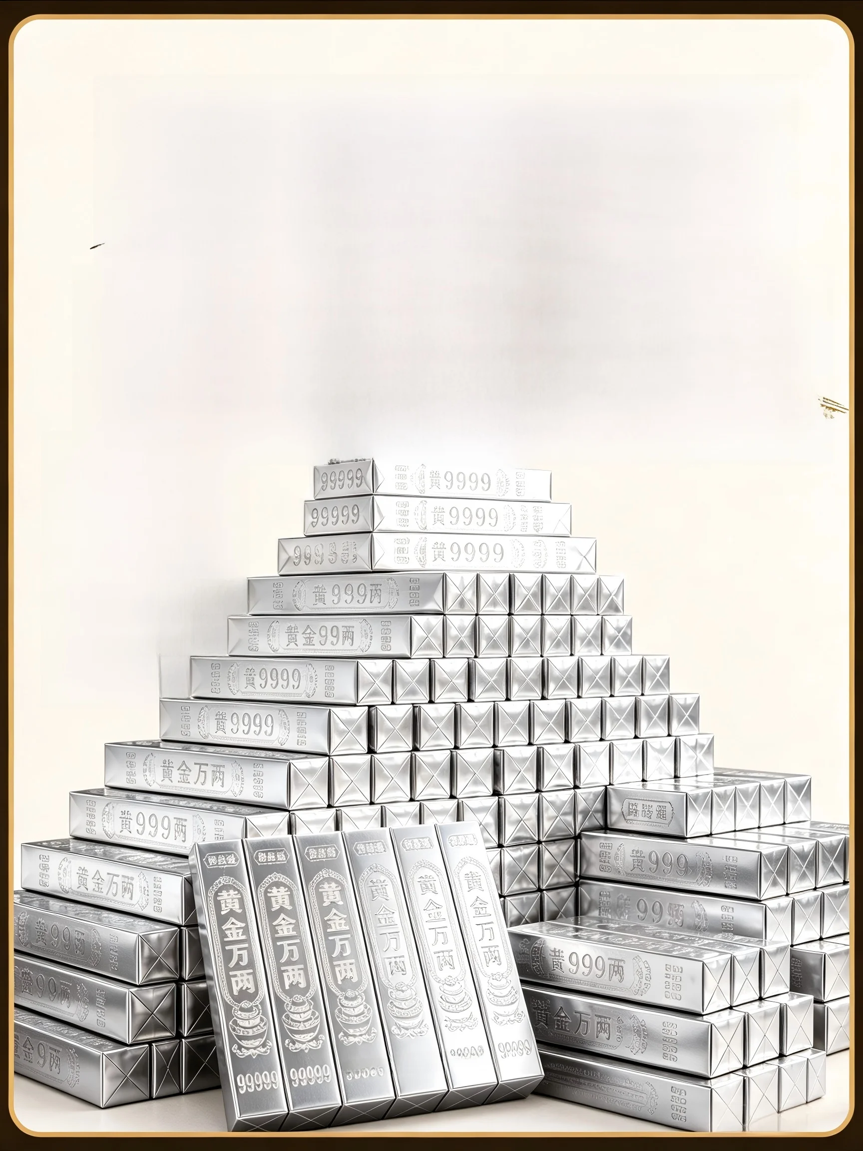 half-finished-large-bright-gold-bar-silver-bar-wu-liang-tian-foil-october-1st-non-stick-stationery-business-paper-products