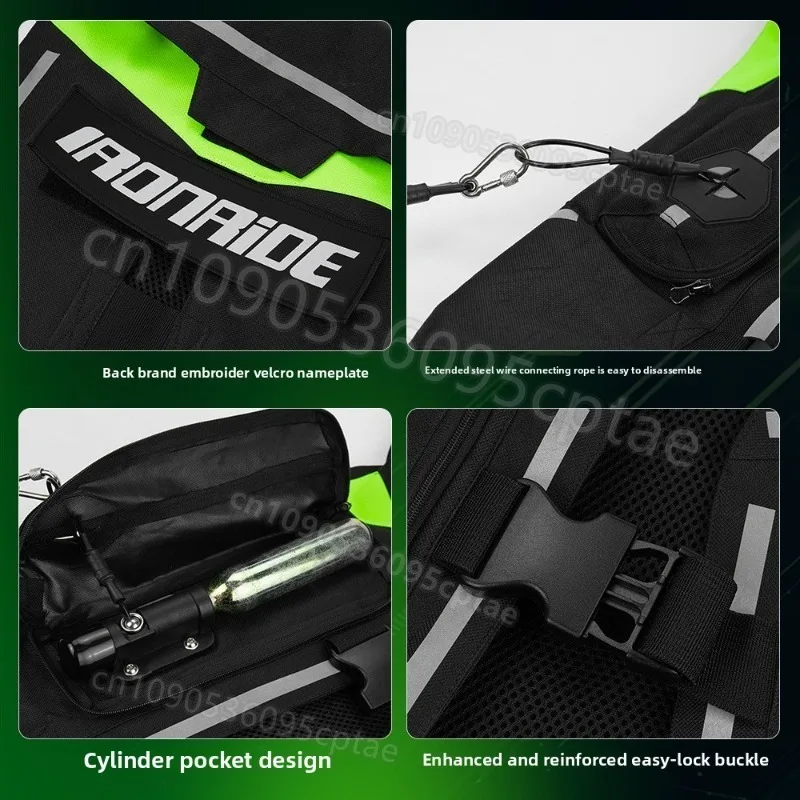 Motorcycle Airbag Vest Motorbike Reflective Anti-Fall Riding Body Protective Jacket Moto Air Bag Safety Gear Anti-Collision