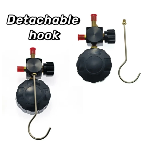 Utility Refrigerant Filling Test Assembly, Single Pressure Gauge Manifold Car And Home AC System Fluorine Adding Maintenance