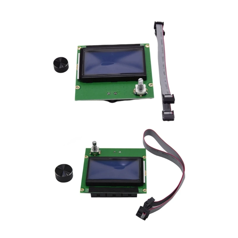 12864 Display LCD Screen Module Control Board for RAMPS 1.4 Ender CR10 10s with Cable Knob Dropshipping