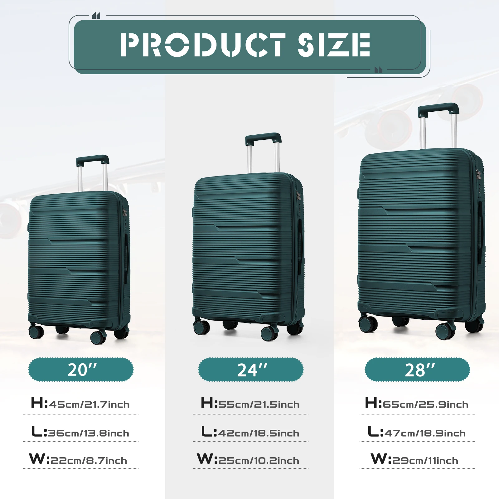 2024 New Design Travel Suitcase Rolling, Women Men Carry on Travel Trolley Case 20 Inch, Boarding Cabin Luggage Suitcase 24 28''