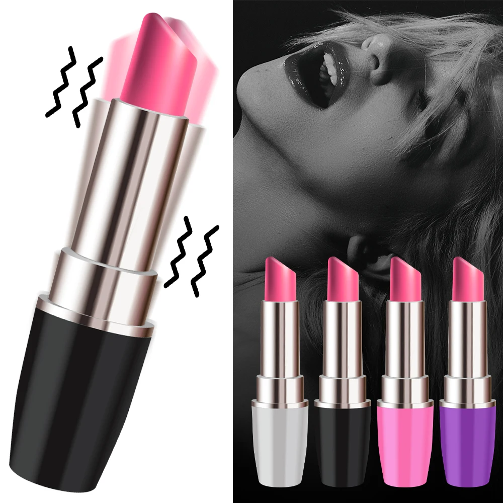 Mute Vibrator Clitoris Stimulator Compact Mini Lipstick Vibrator Waterproof G-Spot Stimulating Sex Toys for Woman Masturbator