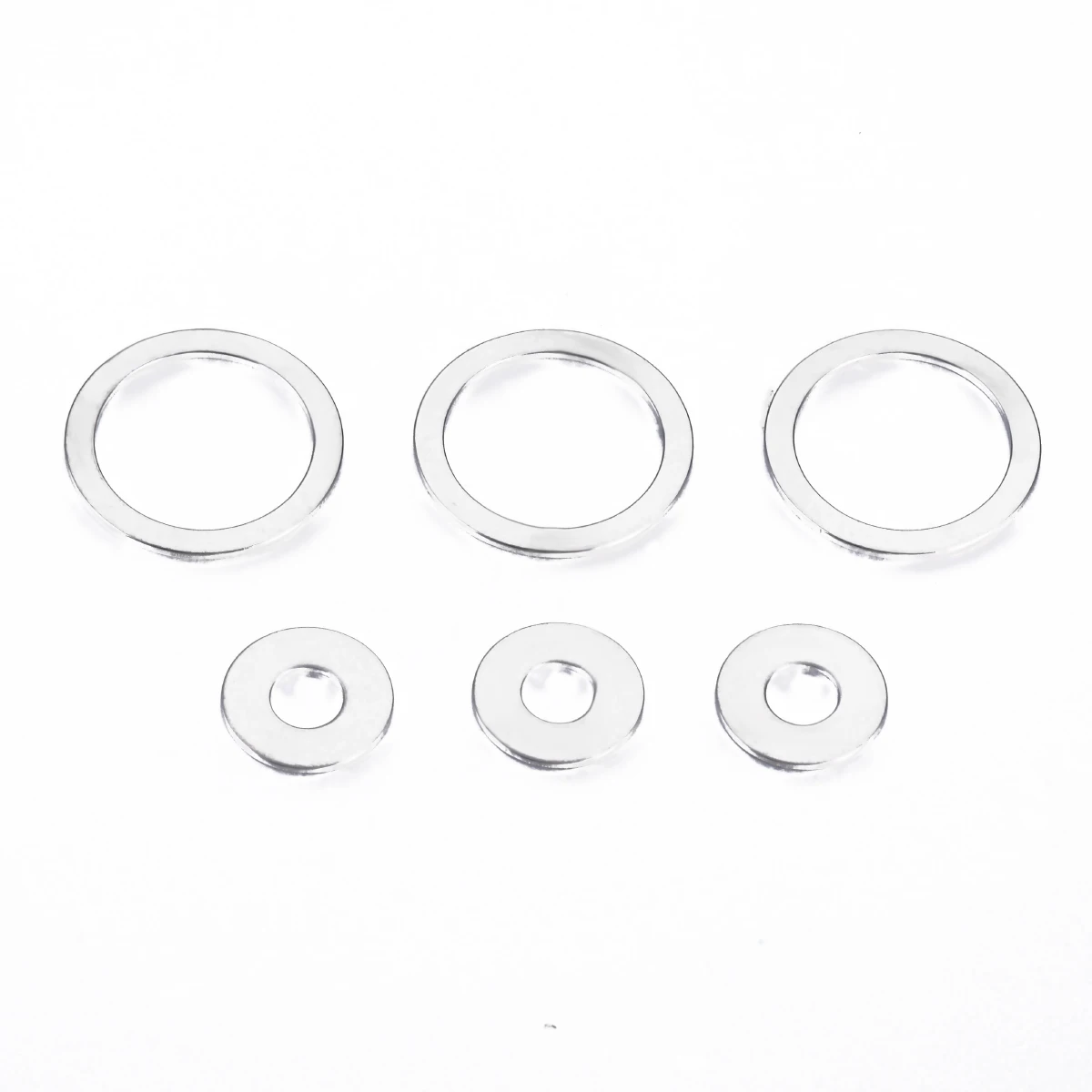 20/50/100pcs Stainless Steel Round Charms Connectors Closed Rings for DIY Jewelry Making Supplies Findings  Accessories