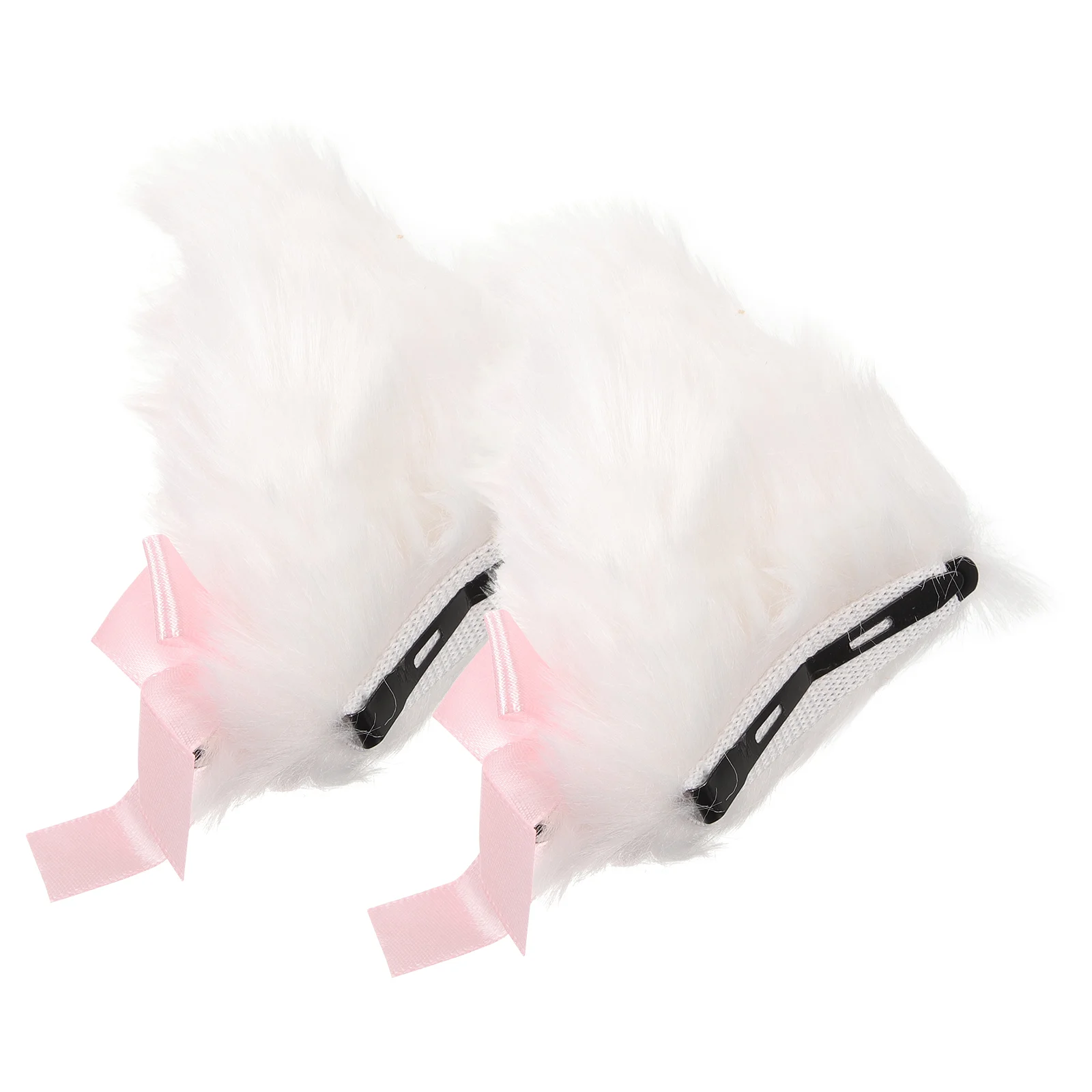 Headband Cat Ears Hairpin Wagging Tail Fox Earrings Soft Imitation Rabbit Fur Clips Cosplay