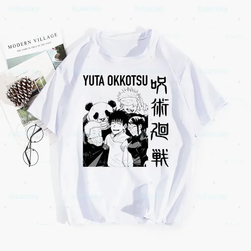 Yuta Okkotsu T-shirts Women Summer Graphic Tees Funny Shirts for Woman Jujutsu Kaisen Anime Tshirts Crew Neck Harajuku Tops