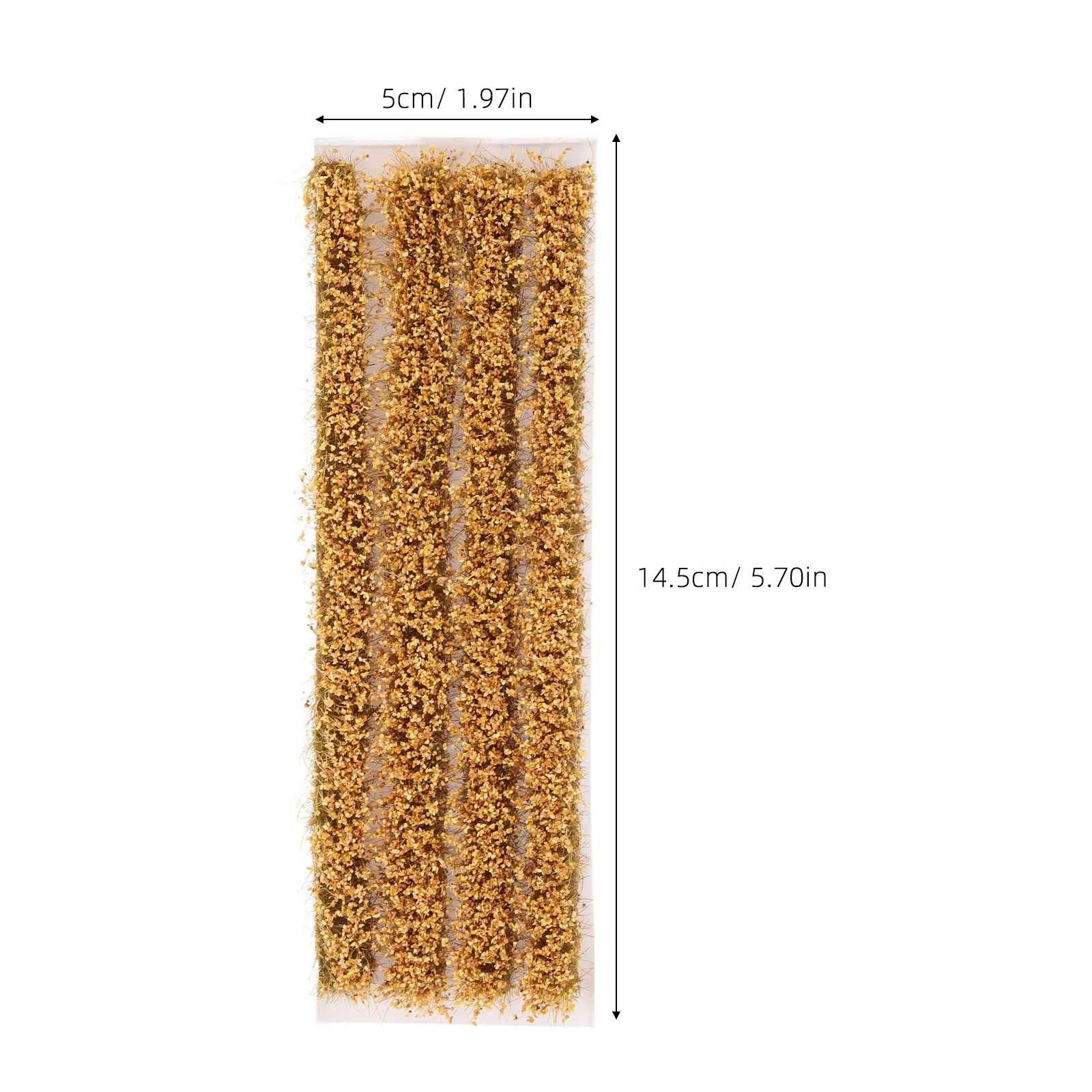 1Set Static Plastic Grass Strip Simulation Wheat Landscape Decor Miniature Sand Table Artificial Grass for 187 Scale Diorama view 5