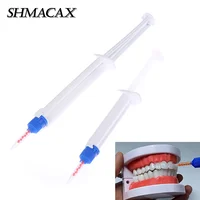 Gel blanqueador de dientes con jeringa de doble barrera para clínica Dental, Gel de peróxido de hidrógeno 35