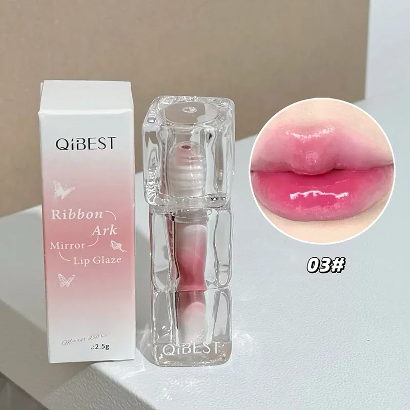 

QIBEST Watery Lip Gloss-Hydrating Lip Stain Glossy Mirror Lip Glaze,Non-Stick Cup,Suitable for Self-Use,Gifting,Korean Cosmetics