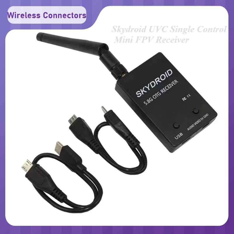 

Skydroid OTG rc Aircraft Accessories Mini 5.8G Image Transmission FPV Receiver: 150CH wireless video/audio receiver for Android
