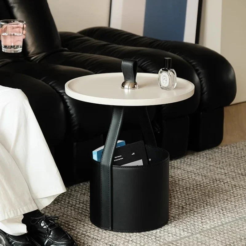Sofa side table Modern simple living room coffee table Hand carry mobile storage corner table