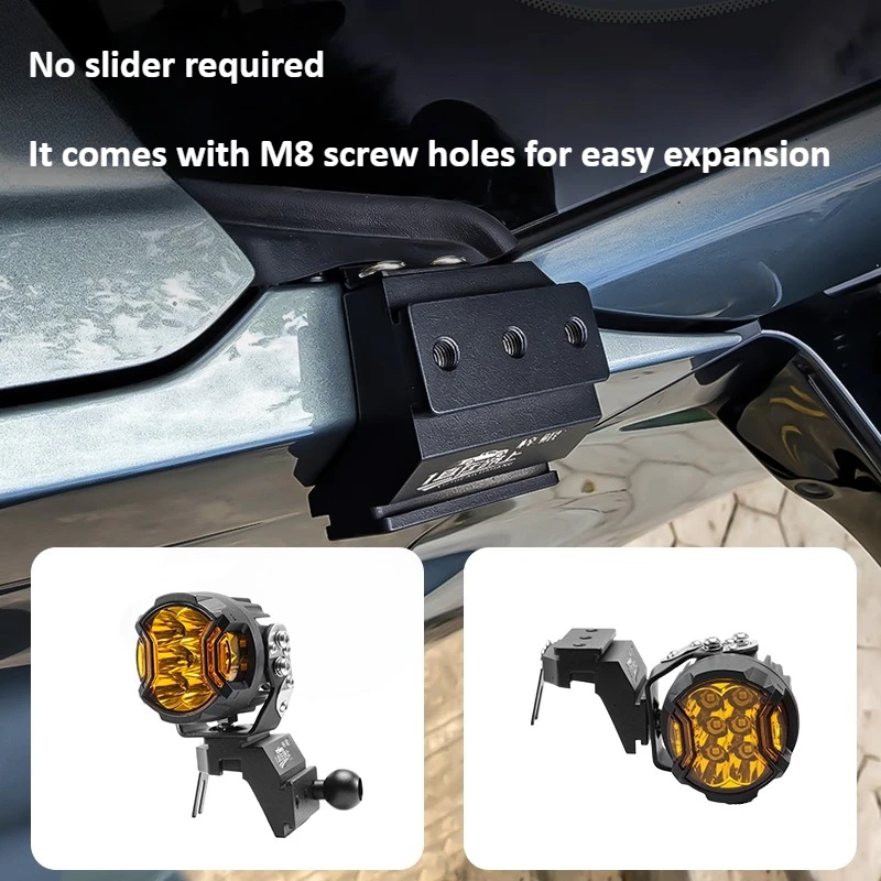For BYD Formula Leopard Titanium 3 A Pillar Spotlight Bracket Front Engine Hood Quick Release Dual Guide Rail Expansion Stand