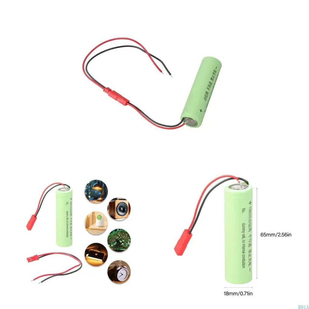 R91A 18650 استبدال البطارية العنصر الوطني JST إدخال الخلية الوهمية لا توصيل