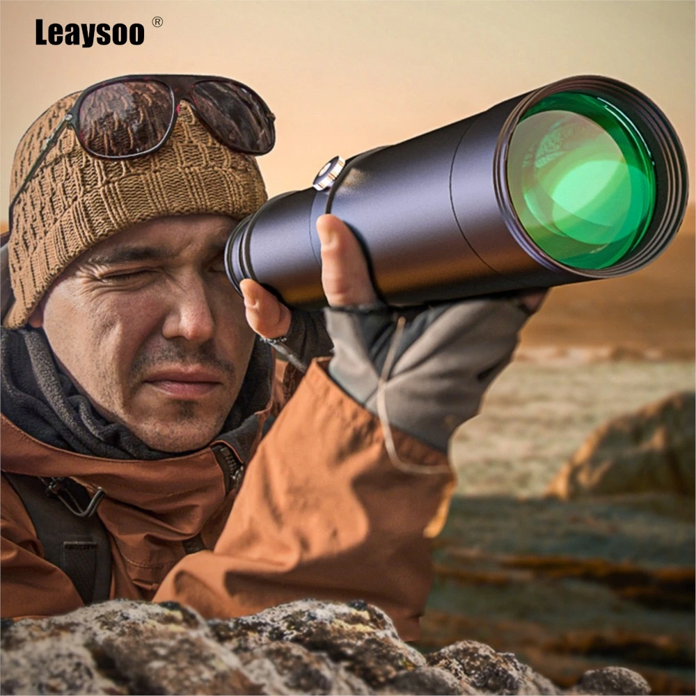 

Монокуляр LeaysooClassic10x50, металлический, с высоким разрешением и большим увеличением, подходит для путешествий на природе и концертов, водонепроницаемый.