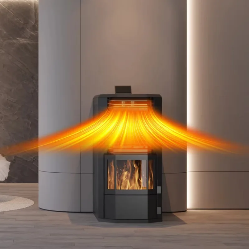 

【Best-selling】Modern Design Quality Portable Wood Pellet Stove Iron Cast Iron Fireplace for Home Heaters Outdoor Use Free-Standi