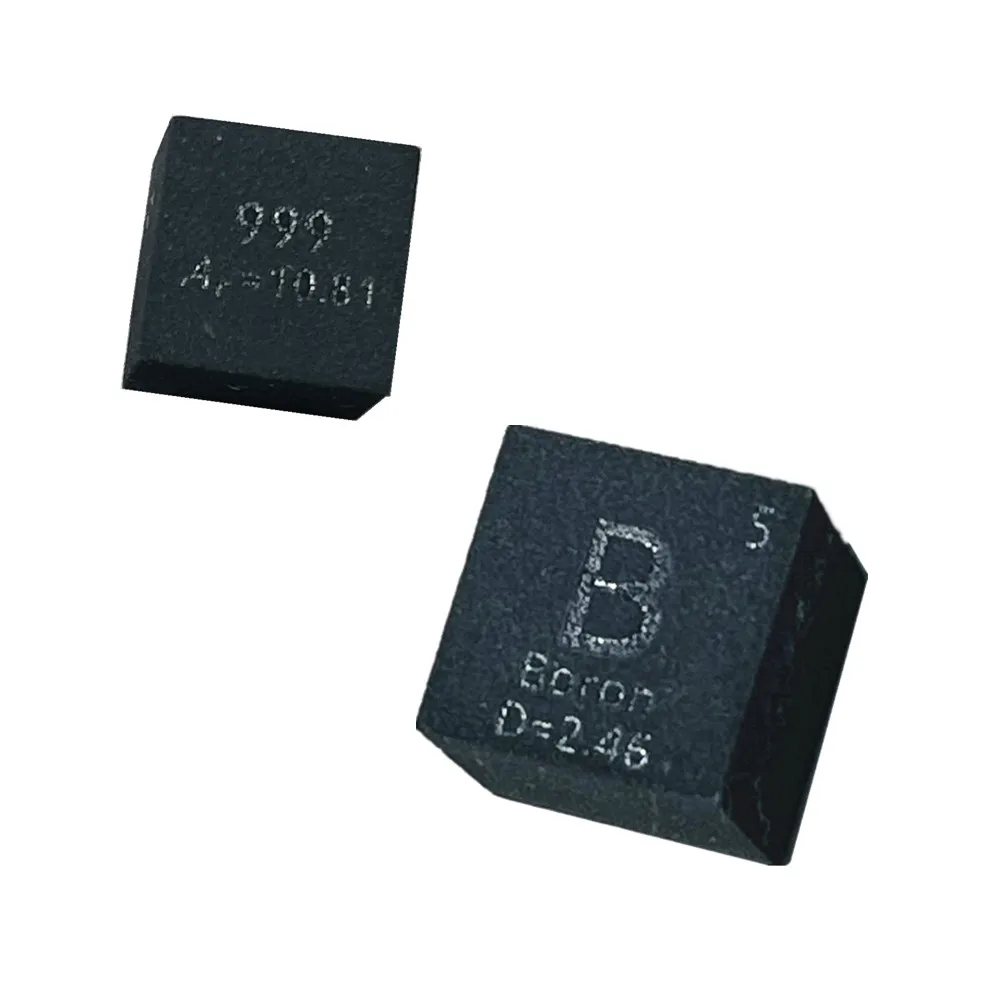 boro puro 10x10x10 mm cubo de metal b 999 para colecao elemento densidade bloco feito a mao faca voce mesmo hobbies artesanato exibicao 01