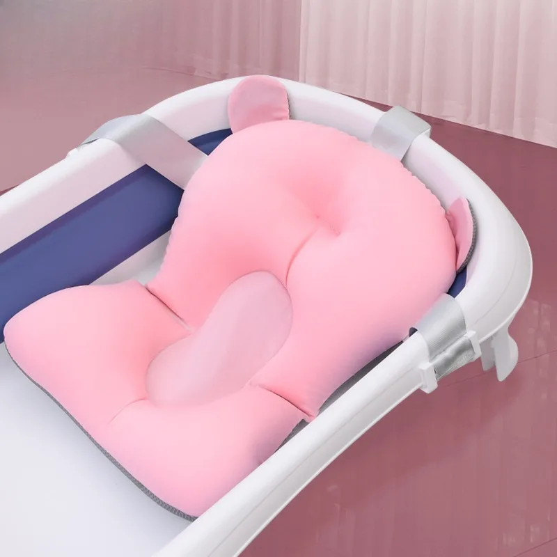 

Складной регулируемый коврик-подушка для купания младенцев, плавающий матрасик для душа для новорожденных
