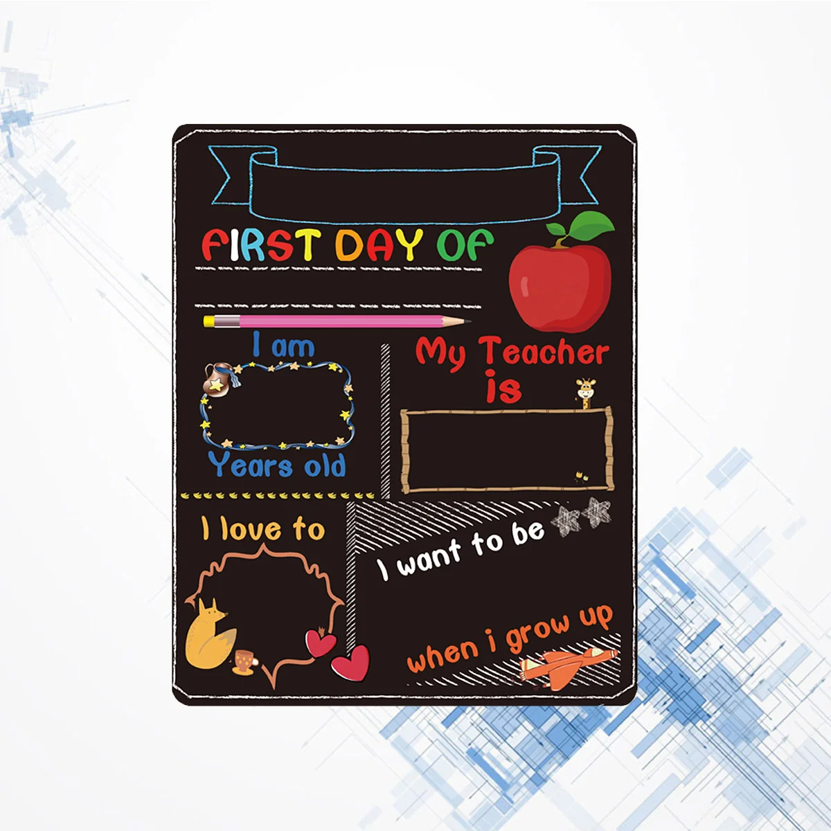 Student Education Tool Small Chalkboards Practical Message Home Decoration Blackboard Bamboo Wooden