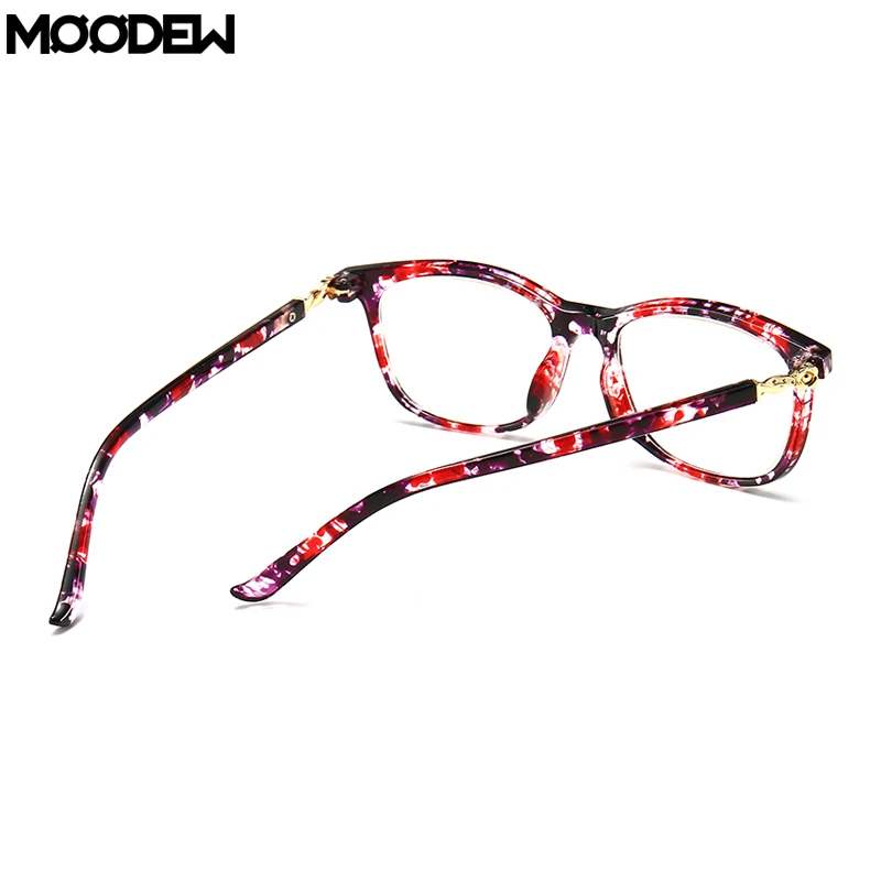 MOODEW Blue Light Blocking Reading Glasses for Women, Filtrator Rearders Reduce Eye Strain, Square Frame magnifying Eyewear