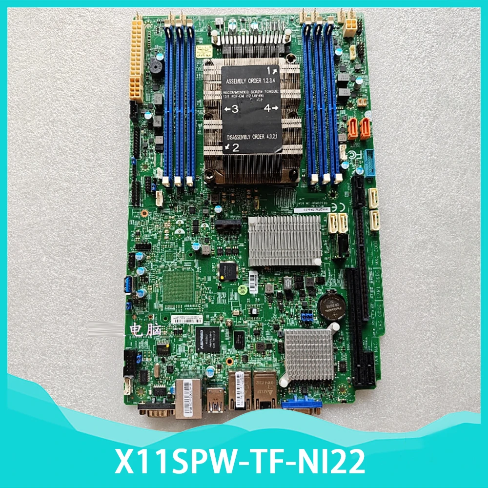 For Supermicro Single channel server industrial control motherboard LGA3647 X11SPW-TF-NI22