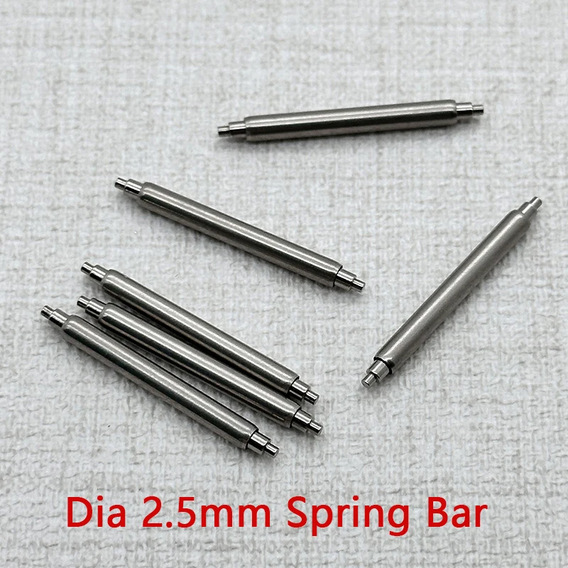 2.5mm Diameter Bracelet Spring Bars 2pcs/4pcs/10pcs 20mm 22mm Wristband Spring Bars Suitable for SKX007 Tuna 6105 Watch Straps