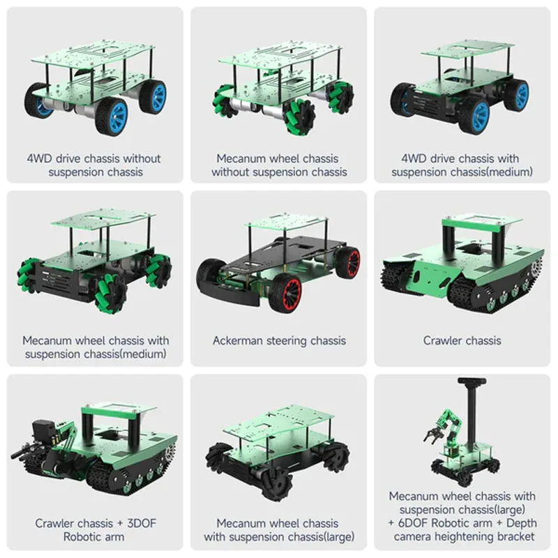 Imagem -02 - Yabo-aluminum Alloy Robot Car Chassis Tração Nas Quatro Rodas Diferencial Mecanum Wheel Track Ackerman Veículo Elétrico Não Tripulado