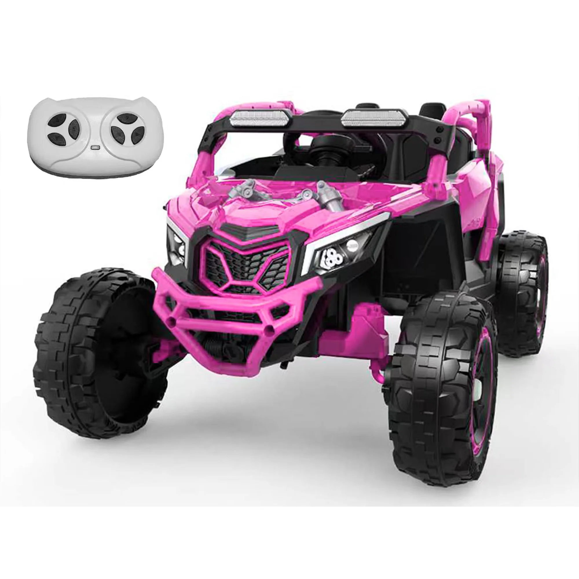 

Kids Electric Ride On Toy 24V 400W UTV with Bluetooth Remote Control Suspension Music LED Lights