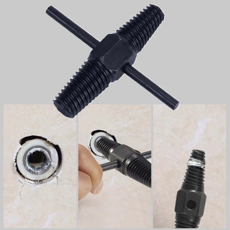 مزدوج رئيس وجع صنبور صمام كسر انبوب ماء المسمار النازع مزيل التالفة سلك انبوب ماء الترباس إزالة السباكة أداة مجموعة