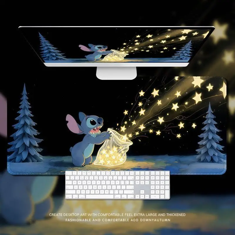 Stitch Creative Cute High Beauty Ins Style Desk Desktop Pad Cartoon Computer Keyboard Pad SpongeBob SquarePants Anti Slip Pad
