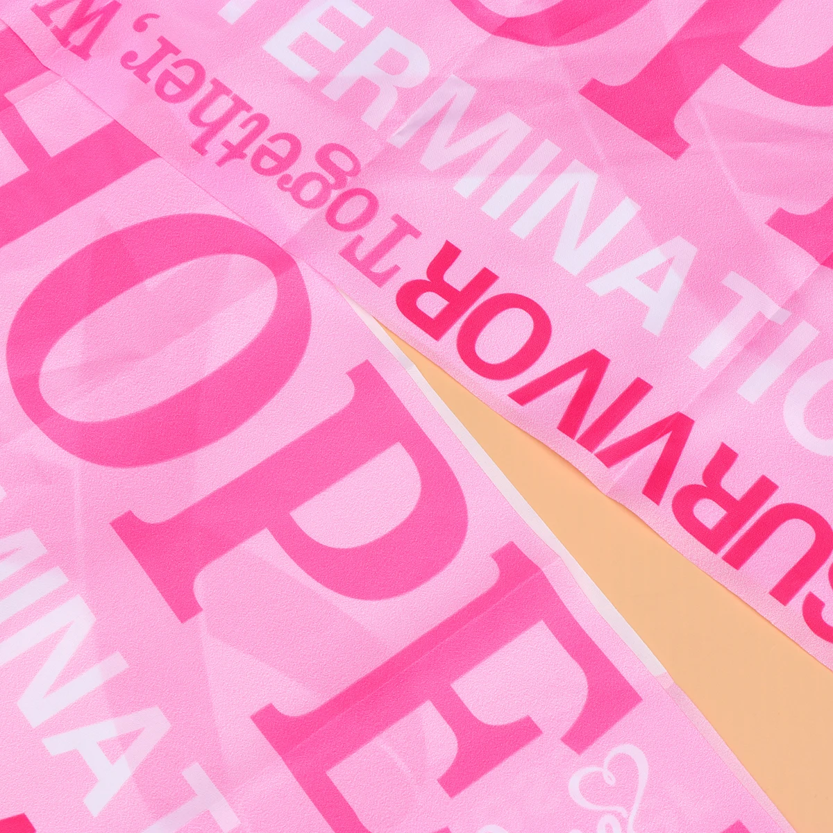 

2pcs Pink Ribbon Hanging Flags Decorations Health Awareness Wall Banners Photo Backdrops Indoors Outdoors Premium Material