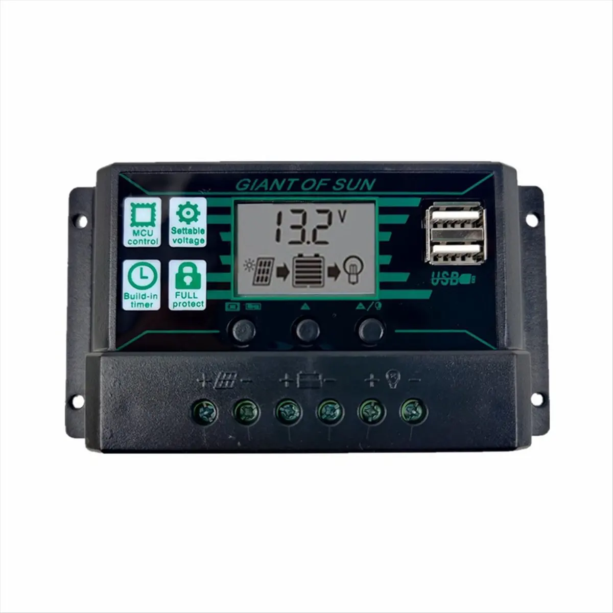 DTD387~Solar Charge Controller 12V 24V Solar Panel PV Controller for Lifepo4 Lithium GEL Lead Acid Battery 100A
