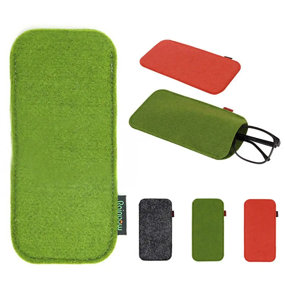 

Phone Bag 18*9cm Portable Acceaaories Felt Cloth Container Glasses Box Glasses Storage Glasses Bags Sunglasses Bag