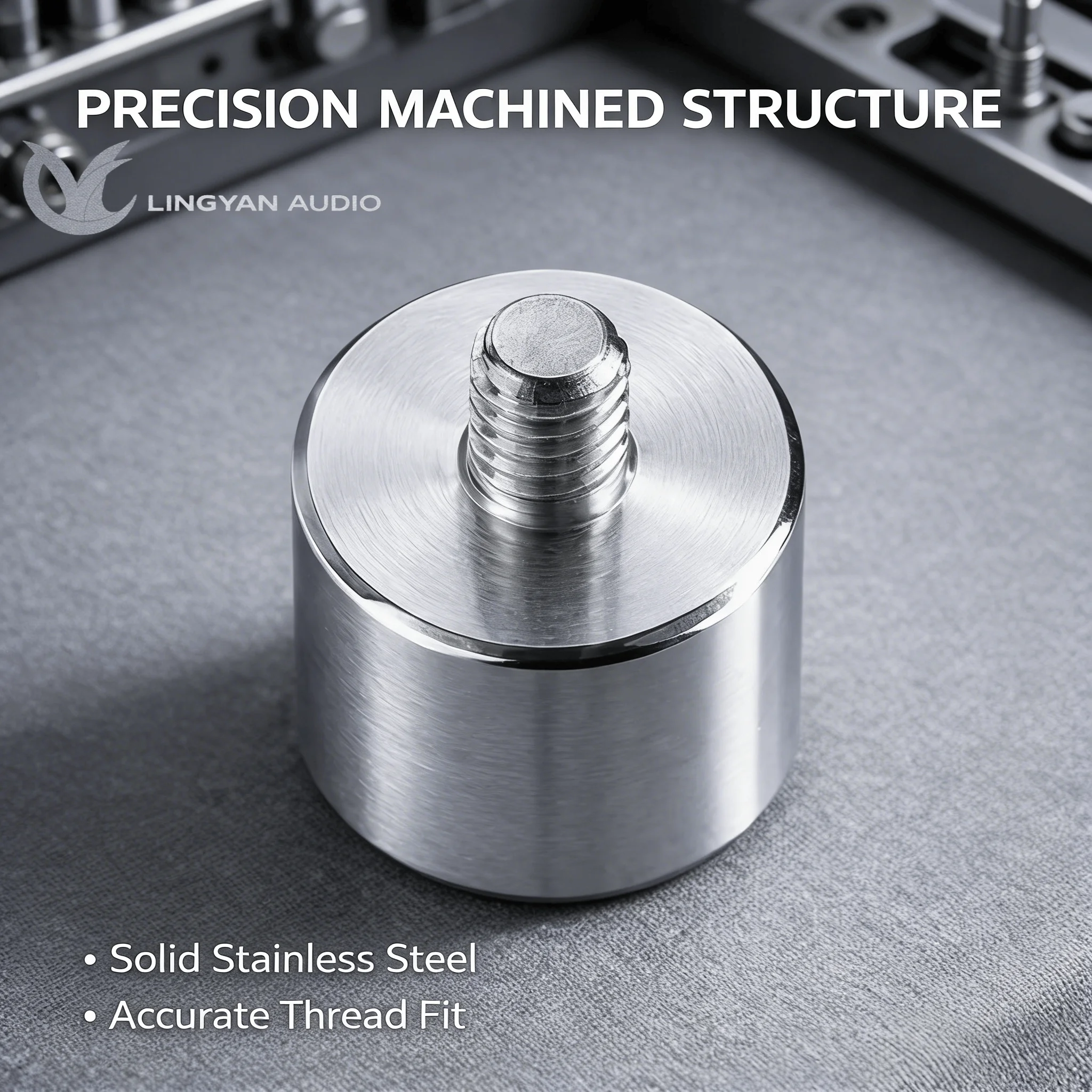 Contrapeso Antideslizante de Precisión para Technics SL-1200, 10g de Acero Inoxidable Compatible con MK2 MK4 MK5