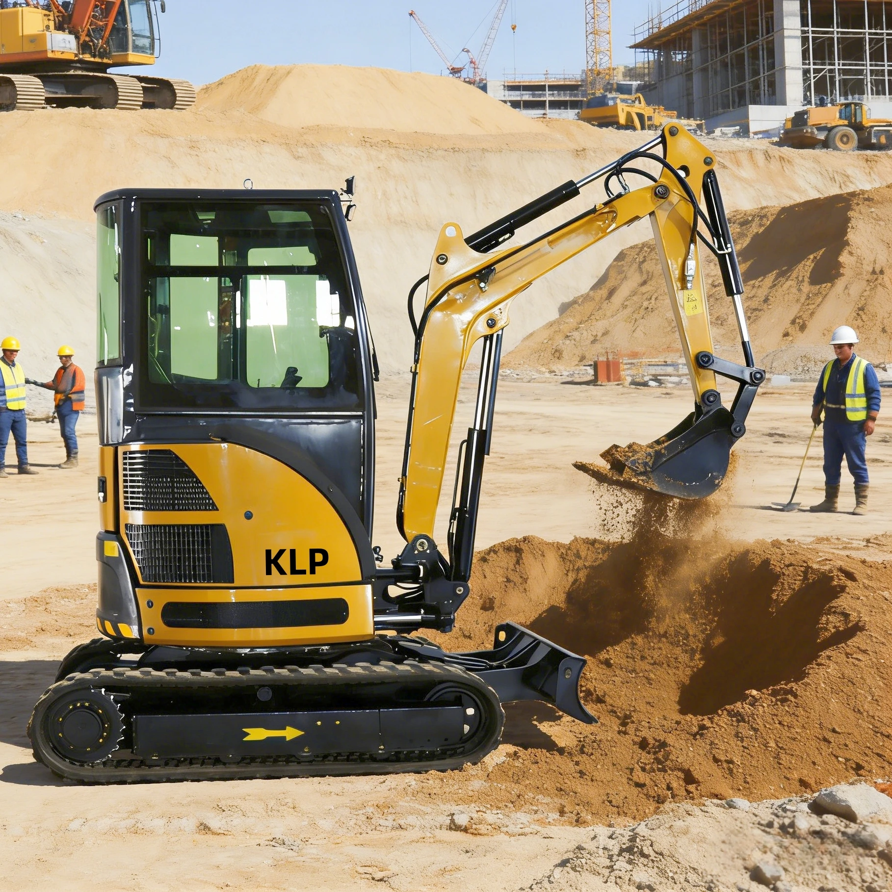 

1.2 Ton Small Excavator Multifunctional Customized Diesel Engine CE Approved Mini Digger for Narrow Space Work